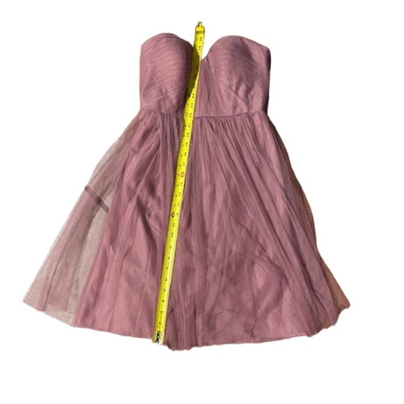 Jenny Yoo Collection Dusty Pink Strapless Tulle Dress Women’s 2 Prom Bridesmaid - Picture 5 of 15